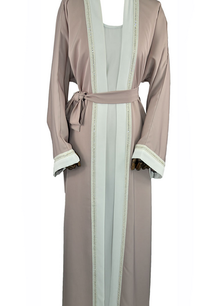 Abaya Kimono rose pearly